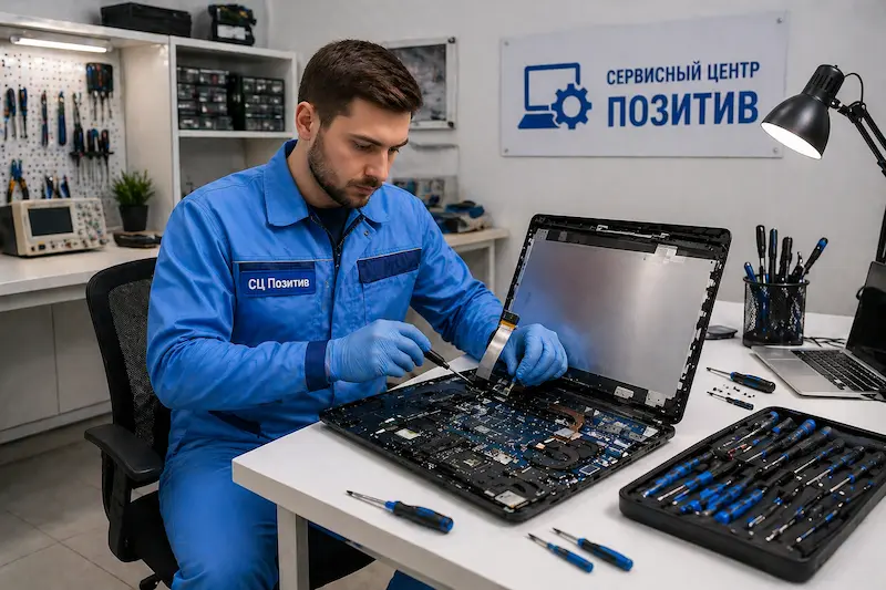 Замена шлейфа матрицы ноутбука в Сочи