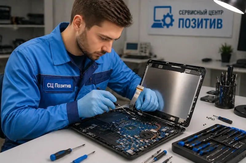 Ремонт шлейфа матрицы ноутбука в Сочи