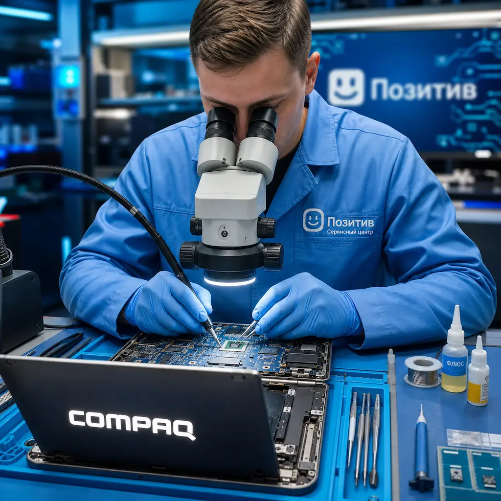 Замена видеокарты ноутбука Compaq в Сочи