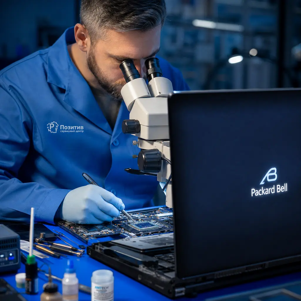 Замена видеокарты ноутбука Packard Bell в Сочи