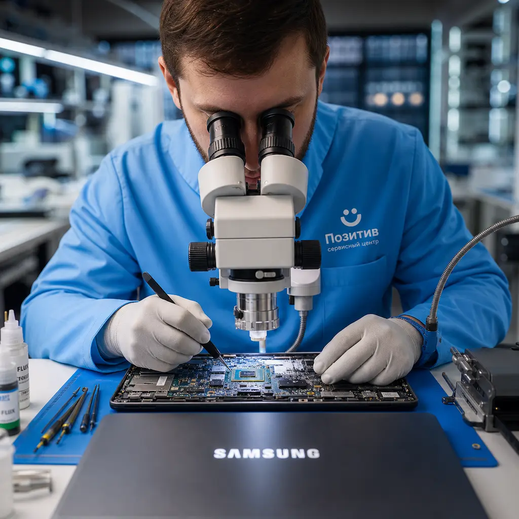 Замена видеокарты ноутбука Samsung в Сочи