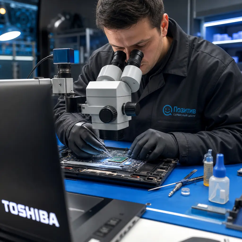 Замена видеокарты ноутбука Toshiba в Сочи
