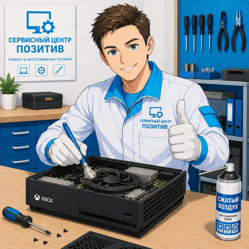 Чистка игровой приставки от пыли в Сочи | Замена термопасты