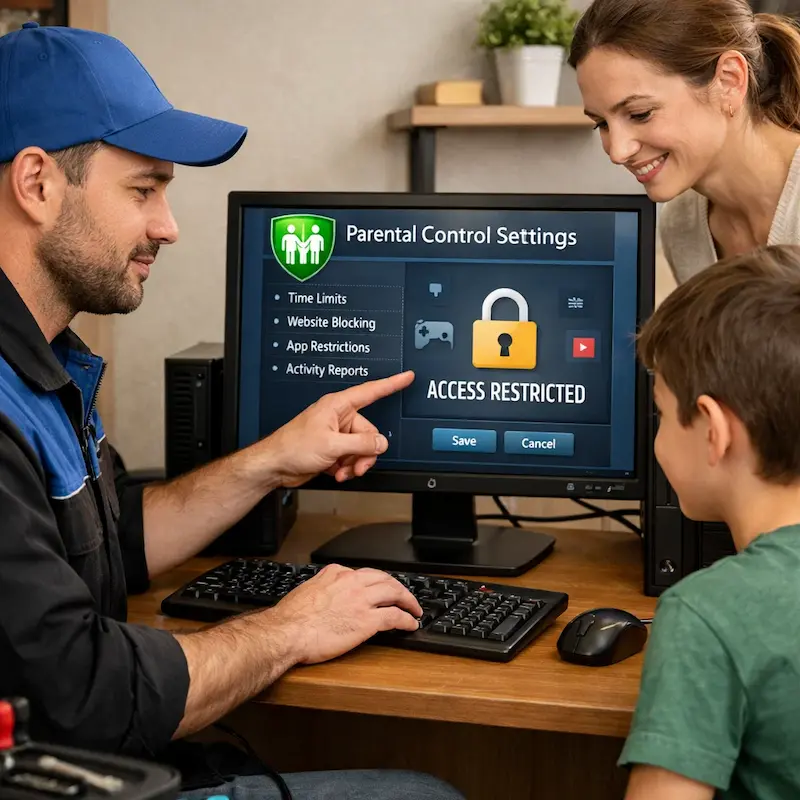 Родительский контроль на компьютере и ноутбуке в Сочи