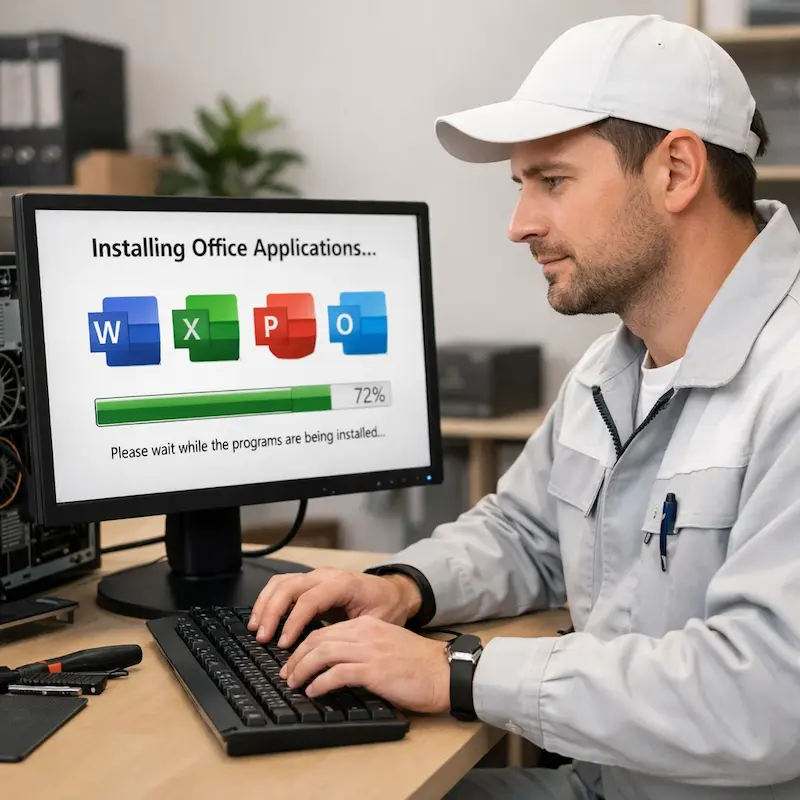 установка офисных программ на компьютер в Сочи