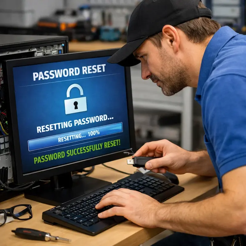 Сброс пароля от компьютера в Сочи