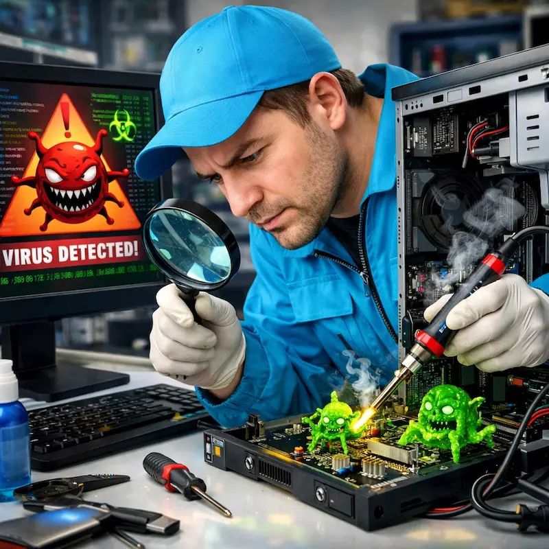 Вылечить компьютерный вирус в Сочи